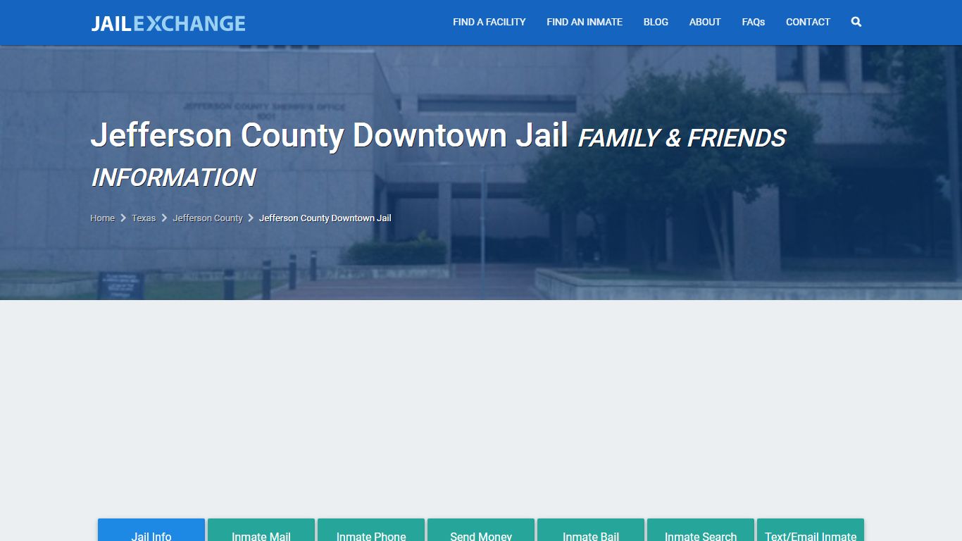 Jefferson County Downtown Jail TX | Booking, Visiting, Calls, Phone